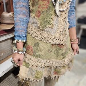 A RARE BIRD Stripe Butterfly Shirt Dress